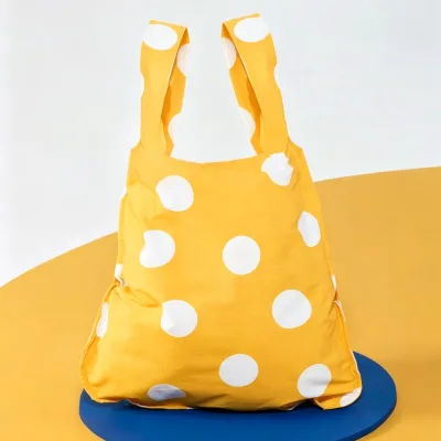 Manufacturers Custom Printed Bag & Backpack in One Reusable Foldable Eco Friendly Shopping Tote Bag