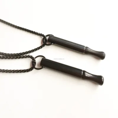 Anxiety Stainless Steel Whistle Necklace Key 528Hz Charm Breathing Meditation Fashion Pendant Necklaces With Best Price