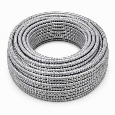 MC Cable 12/3 AWG with Ground, Interlocked Aluminum Armor Metal Clad Cable THHN THWN 600V Commercial Wiring