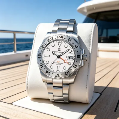 Corgeut Brand Sapphire GMT Quartz Movement Ronda 515 Diver Custom logo Swiss Watch 40mm Stainless Steel 10ATM Resistant Unisex