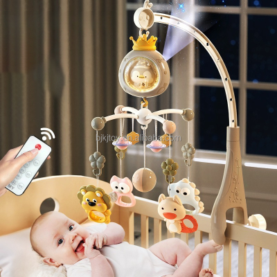 Sleep Music Soothe Restless Emotions Baby Bed Bell Toy Plastic Crib Hanging Baby Music Bed Bell Baby Mobiles Musical