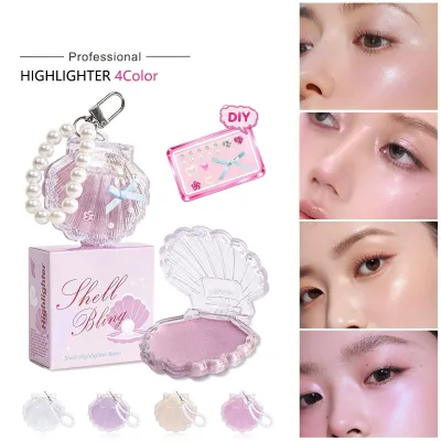 Makeup Light Sensing 3D Highlight Cream Face Brightening Shimmer Blush Highlight Powder