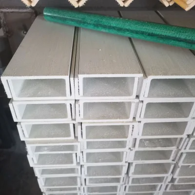 Wholesale Pultruded FRP C Channel U Shape Profile Lightweight High Toughness for Fence Bracket Stair Structure