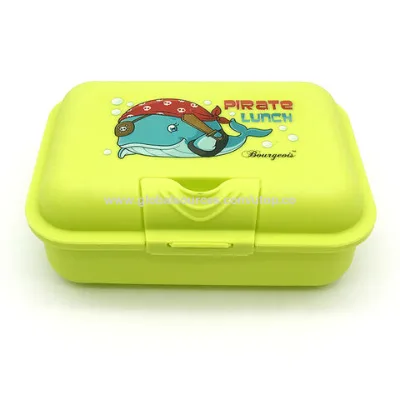 Back To School Bread Sandwich Lunch Storage Box PP Bento Box For Kids