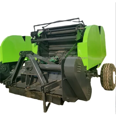 Farm Crops Stalk Cutter Napier Grass Track Harvester Tractor Mounted Round Baler Machine With Silage Baler