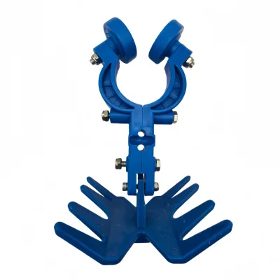 Custom Heavy Duty Tube Track Suspension Carriage Blue Synthetic Roller Bleeding Conveying Line Hardware