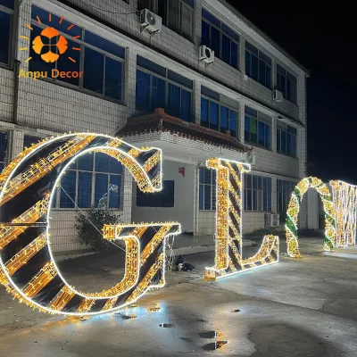 Giant Customized logo Commercial Decorative Light Mall Decoration LED Letter Light