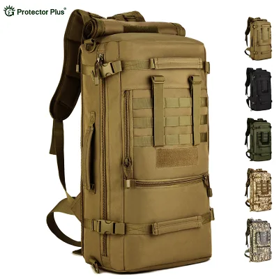 Protector Plus Travel Duffle Bag Backpack Large Tactical Bags Weekender Gym Bag for Overnight Traveling Tactical Workout Sports