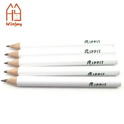 8.8 CM White Half Short Mini Golf Score Pencil Golf Hexagonal #2 Pencils Round Small Pencil for Child