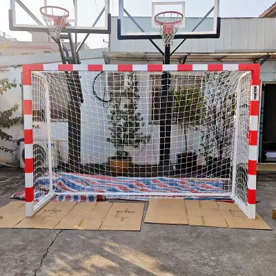 Big 12x6 10x6.5 8x6 6x4FT Chrome Plated Durable Foldable Eco-Friendly Soccer Goals for Backyard Use Youth Adults and Kids