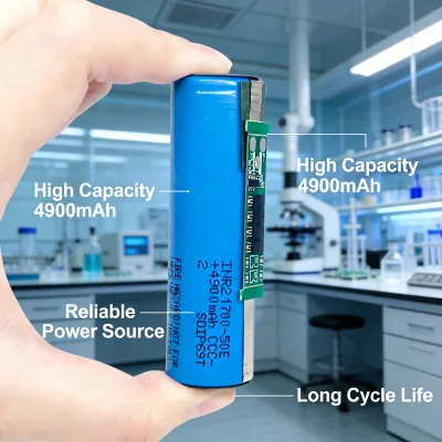 Premium 21700 50E 4900mAh 3.63V Battery For Tactical Flashlight And Weapon Light Cylindrical Lithium ion Batteries Pack