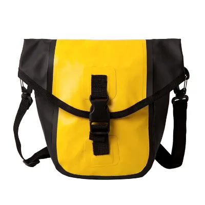 Fashion Casual Simple Waterproof PVC Unisex Solid Pattern Open Closure Messenger Bag
