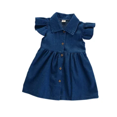 Toddler Baby Girl Denim Clothes Dresses Skirts Kids Girls Clothing Skirts Dress