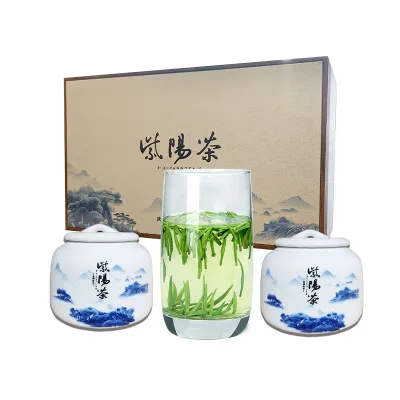 250g Chinese Ziyang Selenium-rich Organic Green Tea Vietnamese Green Tea Bag Selenium-containing Chinese Green Tea