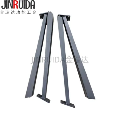 JIN RUI DA Stable Functional Hardware Long Table Tapered Four-legged Base