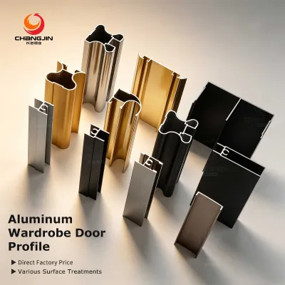 Wardrobe Door Frame Sliding Door Anodized Customization OEM Custom Design Length Brushed Finish Direct Factory