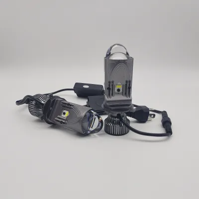 Other Car Light Accessories M01K H4 LED Projector Mini Lens 100W H4 High Low Beam 6000K LED Headlight Conversion Kit