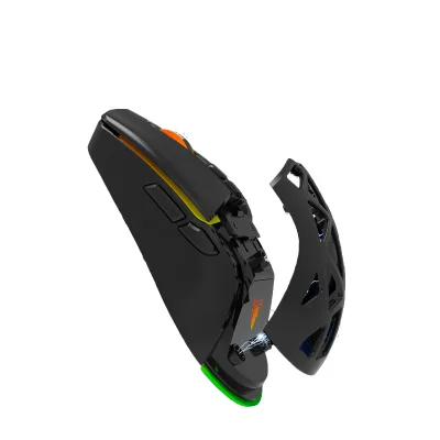 Detachable 7D Wired Gaming Mouse 180days Standby Time For PC 7200DPI RGB Backlit Popular Choice Right Handed Users