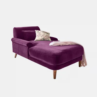 Modern Luxury Velvet Upholstered Chaise Lounge, Comfortable Recliner Sofa Chair for Home Hotel Living Room Furniture