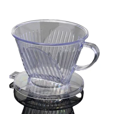 Wholesale Compatible  Coffee Dripper Filter  Pour Over Cone Brewer Clear Plastic Coffee Dripper