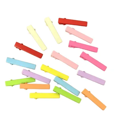 Hot Sale Matte Solid Color Duck Bill Hair Clips Multi Color Plastic Alligator Clips Mini Barrettes Kids Girls Hair Accessories