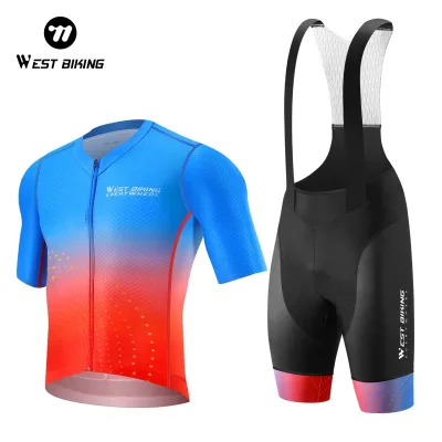 WEST BIKING Cycling Jersey Suit Breathable Racing Clothes Jersey Men Women Cycle Wear Racing Bike Cycling Jersey