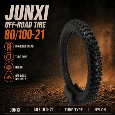 High Quality 80/100-21 Off-road Motorcycle Tire Rubber Nylon Tyre with Superior Grip and Handling in Various Conditions