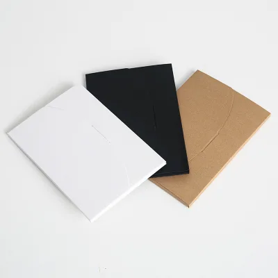Customized Logo Kraft Paper Envelopes Vintage Business Style Window for Personalized Postcard Wedding Birthday Gift Packaging