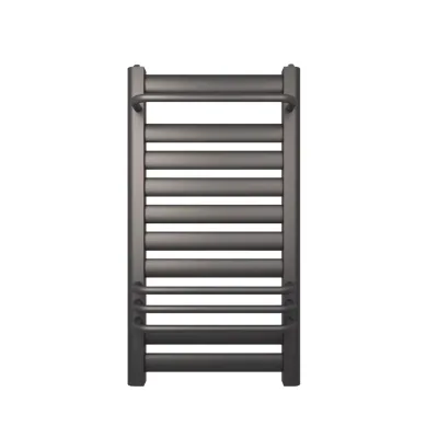 Modern Design Stainless Steel Towel Heater Wall-Mounted Black Finish High Quality Central Heating Systems Bathrooms Bedrooms