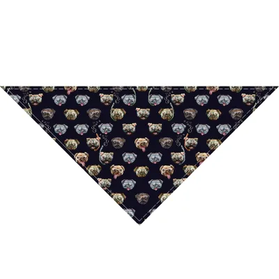 Cheap Dog Bandanas Wholesale Sublimation Customized Cotton Dog Bandana Scarf