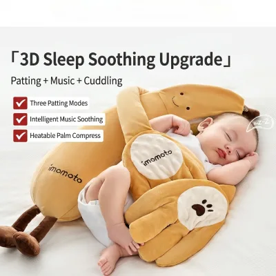 Customized Stock Plush Baby Comfort Toy Hot Dog Plant Shape Hand-Slapping Pressure Relief Sleep Aid Anti-Startle Pillow