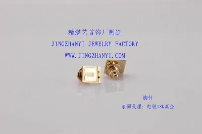 Upscale 18K Gold Plating Silver Brooch