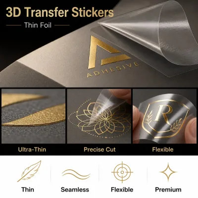 Metal Sengraved Stickers Embossed Metal Stickers Custom Logo Metal Sticker Custom Metal Label Sticker Wholesale B2B