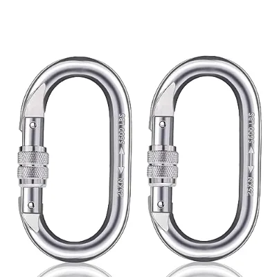High Quality 40Cr Steel Alloy Customized logo Carabiners Buckle for Rescue
