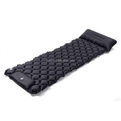 Built-in Foot Pump Self-Inflating TPU Waterproof High Quality Portable Durable Sleeping Pad Mattress 1-2 Person for Hiking