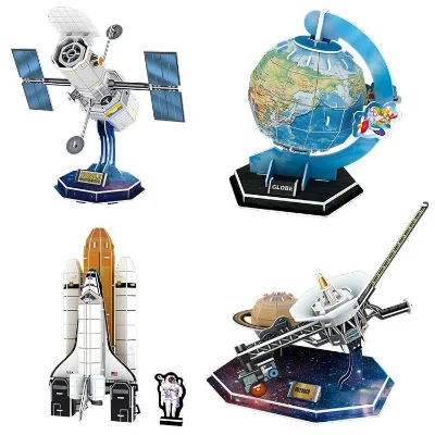 Educational Toys DIY Aerospace Kids Puzzles New Design Spacecraft Series Puzzles Cool 3D Jigsaw Puzzles for Sale