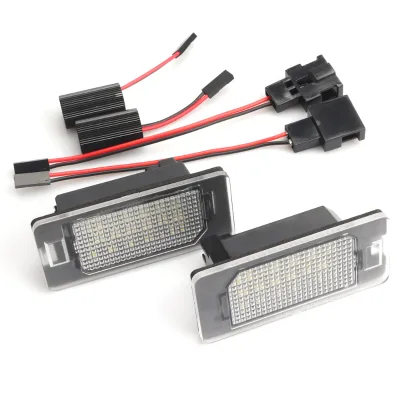 High Quality 12v Led Light for Car 18SMD 2835 Waterproof Lamp 50000Hours Rear License Plate Light Led