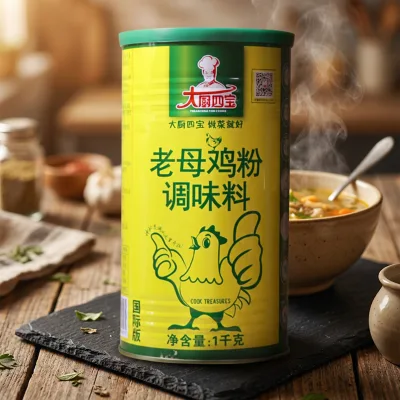CookTreasures Old Hen Chicken Powder 1kg - Premium Seasoning Powder for Rich Broth & Soup Base