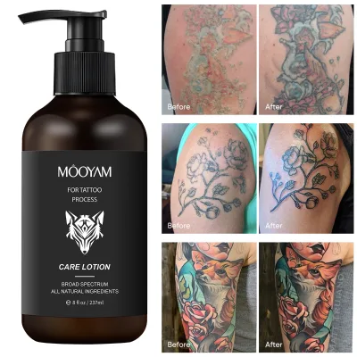 Wholesale OEM Color Enhance Tattoo Aftercare Lotion with Shea Butter Oil Moisturizing Skin Brightening Tattoo Butter Lotion