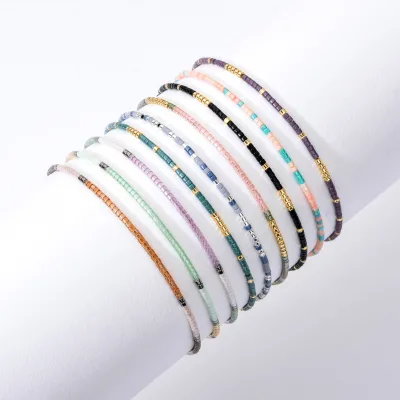 2023 Mizhu MIYUKI Bracelet Simple and Extremely Fine Drawn Bohemian Handmade