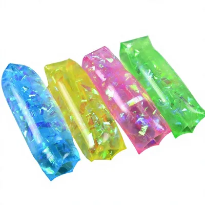 Wholesale Glitter Water Snake Toy Slippery Water Wiggler Tube Soft Squishy Fidget Toy Stress Relief Decompression Vent Toy