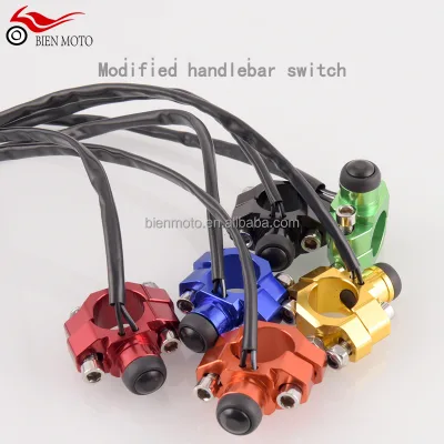 22mm CNC Aluminum Waterproof Led Light Moto Handlebar Push Button Kill Switch Other Motorcycle Body Systems for ktm yamaha