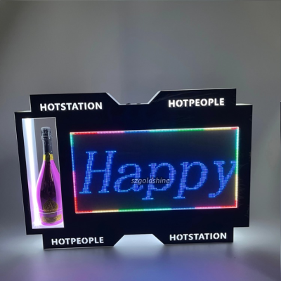 Custom VIP Service Letter Board Bottle Presenter for Night Club for Christmas New Year Chinese New Year Occasions