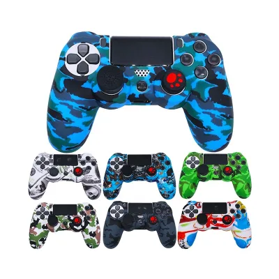 Colorful P4 Controller Protection Case Soft Silicone Rubber Skin Cover for PS4 Gamepad