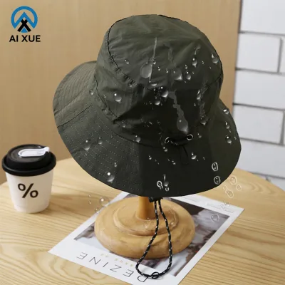 Unisex Quick Dry Bucket Hat Foldable Waterproof Sunshade with Backpack Clip for Outdoor Sports Party Travel Fishing