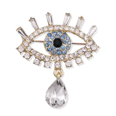Fashion Brooches,European and American New Creative Eye Diamond Brooch