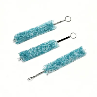 ESD Clarinet Cleaning Brush with Blue White Cotton Soft Ultra-Clean Clarinet Brush for Flute