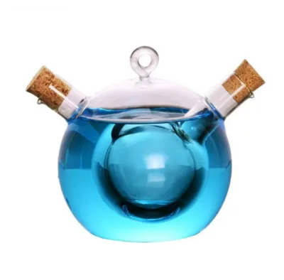 Wholesale New Arrival Unique Design Creative Cocktail Glass Cups with Two Separate Compartments