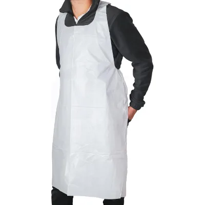 Waterproof Plastic Apron OEM Service Large Size Disposable PE Apron for Adult