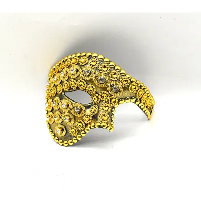 Phantom Full Diamond Half-face Mask for Halloween Dance Party Performance, Entertainment, Fashion, Eye Mask Props